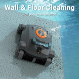 Cordless Robotic Pool Cleaner, Automatic Wall Climbing Pool Vacuum for Swimming Pool Cleaning