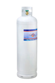View 100 lb Steel Propane Cylinder with OPD Valve, DOT Approved, Rust-Resistant, for Grills & Heaters image 2