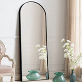 Arched Full Length Floor Mirror, Large Full Body Standing and Wall Mounted Mirror for Bedroom, Living Room and Home Decor