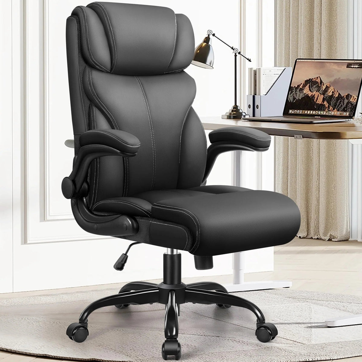 Ergonomic Big and Tall Executive Office Chair, High Back Computer Desk Chair for Home Office and Workspace