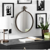 Modern Round Wall Mirror, Decorative Circular Accent Mirror for Living Room, Bedroom and Entryway
