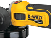 View 20V MAX* XR Angle Grinder, equipped with spring braking device and sliding switch, 4-1/2 inches, just the tool image 2