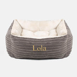 Box Bed For Dogs in Essentials Plush – M, Navy Plush pour la maison et le jardin