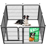 32" Dog Playpen for Small Dogs, Portable Indoor Outdoor Pet Exercise Pen for Puppies and Small Pets