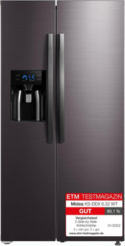 View Midea KS-DDX 6.32 WT Side-by-Side Kühl-/Gefrierkombination/ 178,8 cm Hhe/ 254 kWh/Jahr/No Frost/Dual Inverter Compressor/mit 3in1 Wasser-/Eisspender image 1