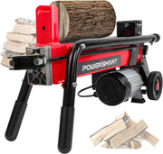 View Electric Log Splitter 7-Ton - Efficient Wood Splitter with 3500 Motor Speed, 15 Amp, Horizontal Full Beam Design and Steel Wedge for Firewood & Kindling Cutting image 2
