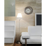 16 Inch Rustic Industrial Wall Clock, Decorative Round Clock for Home