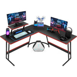 L Shaped Gaming Desk, Corner Computer PC Workstation for Gaming, Home Office and Study