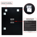 Frameless Beveled Prism Wall Mirror, Clear Square or Rectangular Decorative Mirror for Bathroom, Bedroom and Home Decor