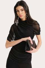 Gaia Draped Mesh Top