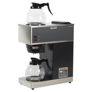 View BUNN VPR-2GD 12-Cup Pourover Coffee Maker, Black, with Upper & Lower Warmers, 2 Glass Decanters, Commercial Use image 3