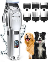 Dog Clippers for Thick Heavy Coats, Professional Electric Pet Grooming Trimmer for Long Hair Dogs