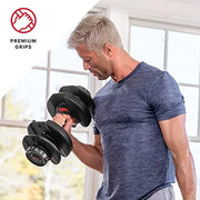 View Bowflex SelectTech 552 Adjustable Dumbbells Pair, 5-52.5 lbs, Space-Saving Home Gym Equipment image 2