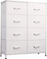 Tall Fabric Dresser with 8 Drawers, Bedroom Storage Chest and Clothing Organizer for Home and Closet