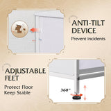 Tall Fabric Dresser with 8 Drawers, Bedroom Storage Chest and Clothing Organizer for Home and Closet