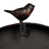 Metal Wall Clock with Bird Design, Decorative Vintage Hanging Clock for Living Room, Bedroom and Home Decor