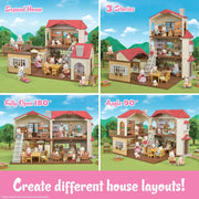 View Calico Critters Red Roof Country Home, Dollhouse Playset with Figures, Furniture and Accessories image 3