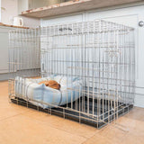 Cozy & Calming Puppy Cage Bed in Balmoral Tweed – Natural Tweed, Without Personalization pour les activités extérieures