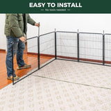 32" Dog Playpen for Small Dogs, Portable Indoor Outdoor Pet Exercise Pen for Puppies and Small Pets