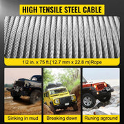 View 18000LBS Electric Winch 12V Steel Cable Off-road ATV UTV Truck Towing Trailer image 5