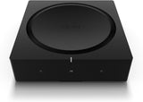 Versatile Black Audio Amplifier for All Entertainment