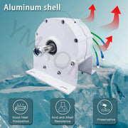 View 12000W Low RPM Permanent Magnet Generator 12V 24V 48V 120V 220V, Free Energy Gearless Permanent Magnet Generator Motor DIY for Wind Turbine Water Turbine,12V image 3