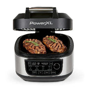 View PowerXL Grill Air Fryer Combo Plus 6 QT 12 in 1 Indoor Slow Cooker, Roast, Bake, 1550 Watts, Stainless Steel Finish : Home & Kitchen image 5