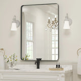 Wall Mirror Vanity Mirror, Bathroom Mirror with Rounded Corners, 1 Piece
