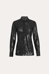 Sequined Button Down