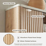 Modern Bathroom Wall Cabinet, Wall Mounted Medicine Storage Organizer with Shelves for Home Organization