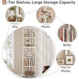 67 Inch Tall Corner Shelf, Freestanding Corner Bookshelf and Storage Shelving Unit