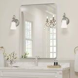 Wall Mirror Vanity Mirror, Bathroom Mirror with Rounded Corners, 1 Piece