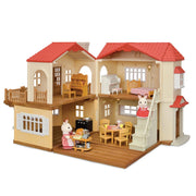 View Calico Critters Red Roof Country Home, Dollhouse Playset with Figures, Furniture and Accessories image 1