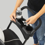 Lightweight Infant Car Seat Caddy Frame Stroller, Portable Baby Carrier Stroller Frame with Easy Fold Design