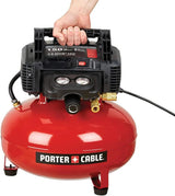 6 Gallon Pancake Air Compressor, Oil-Free Portable Electric Compressor for Garage, Workshop and DIY Projects