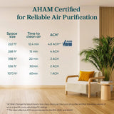 Air Purifier for Home, Compact Air Cleaner for Allergens, Dust, Pet Dander and Odors