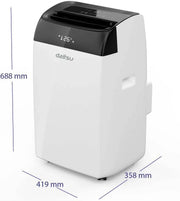 View Daitsu - Aire Acondicionado Portátil Frío,Calor, Deshumidificador y Ventilador | 4 en 1 | Alisios Premium APD12FCX | Compacto y Silencioso | Mando a image 4