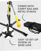 Adjustable Height Baseball Swing Trainer, Batting Practice Training Equipment for Hitting and Swing Skills