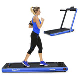 2-in-1 Folding Electric Treadmill, 2.25 HP, Under-Desk, with Dual Display and Smart App Control