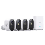 Wireless Outdoor Security Camera System – 2K HD, 166° Wide Angle, 100% Wire-Free, No Monthly Fees
